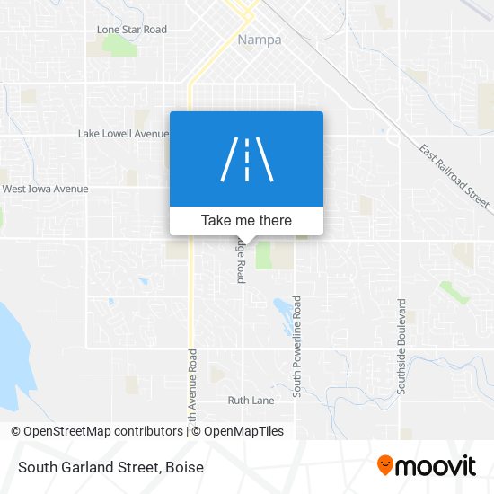 South Garland Street map