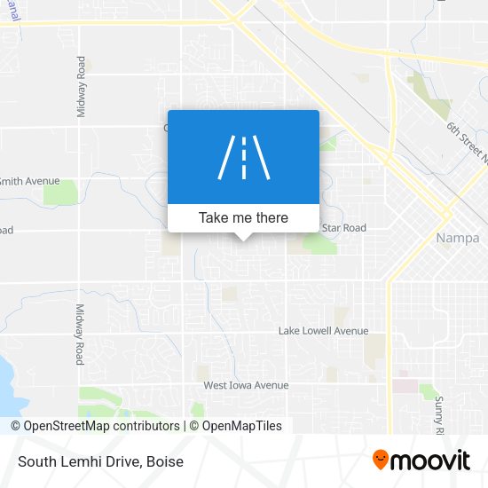 Mapa de South Lemhi Drive
