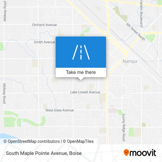 South Maple Pointe Avenue map
