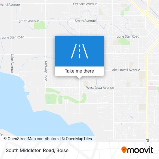 South Middleton Road map