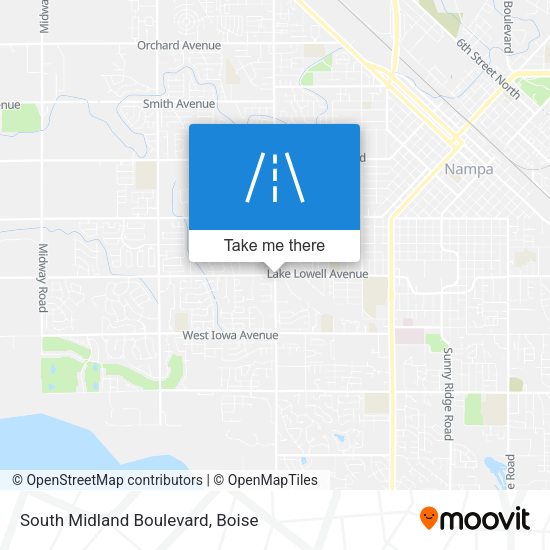 South Midland Boulevard map