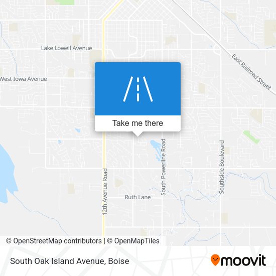 South Oak Island Avenue map