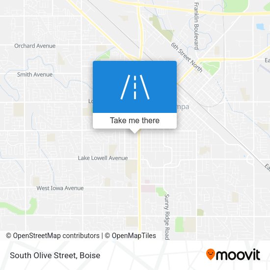 Mapa de South Olive Street