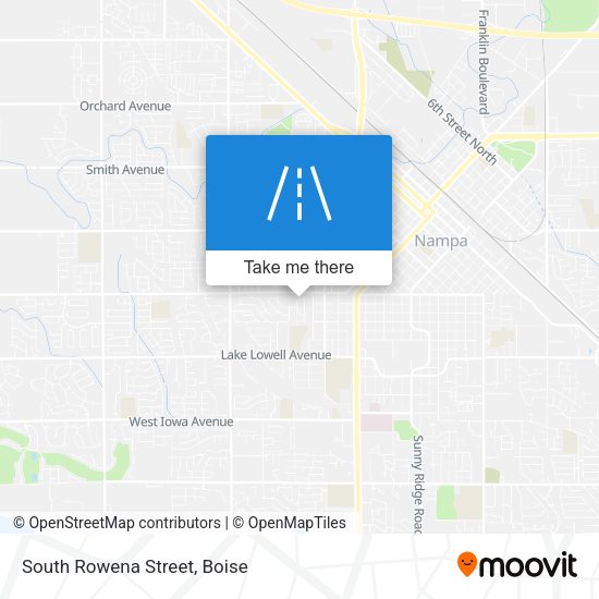 Mapa de South Rowena Street