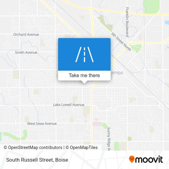 South Russell Street map