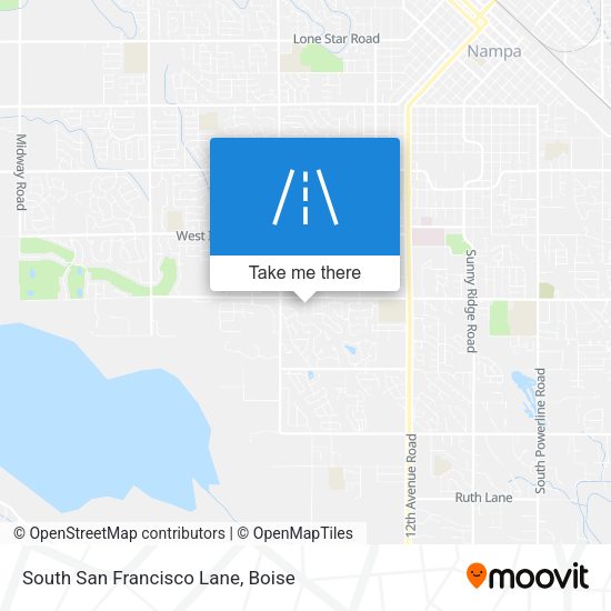 South San Francisco Lane map
