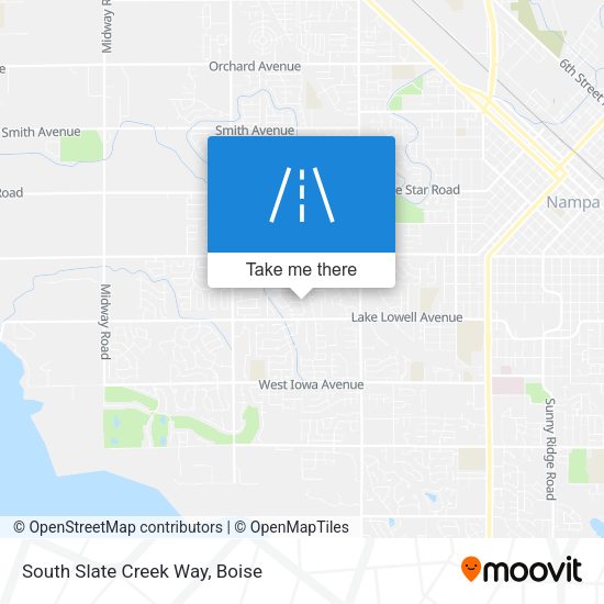 South Slate Creek Way map