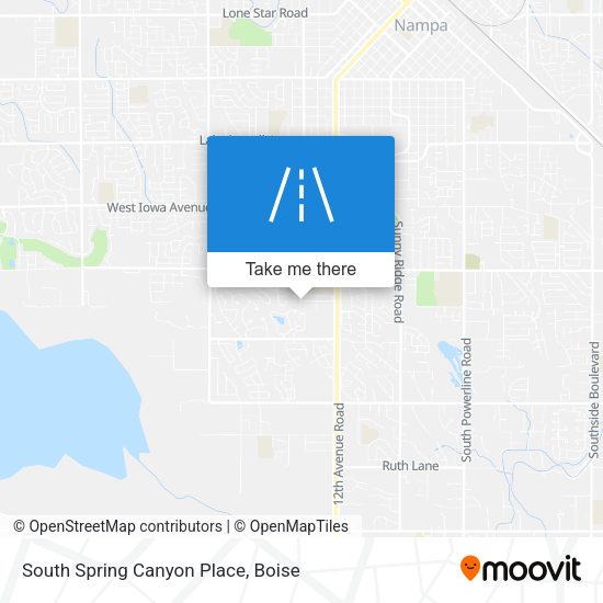 Mapa de South Spring Canyon Place
