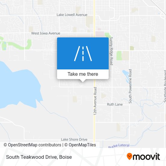 Mapa de South Teakwood Drive