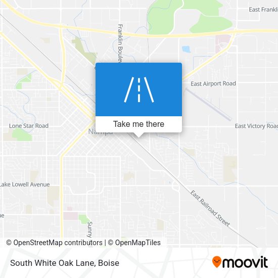 South White Oak Lane map