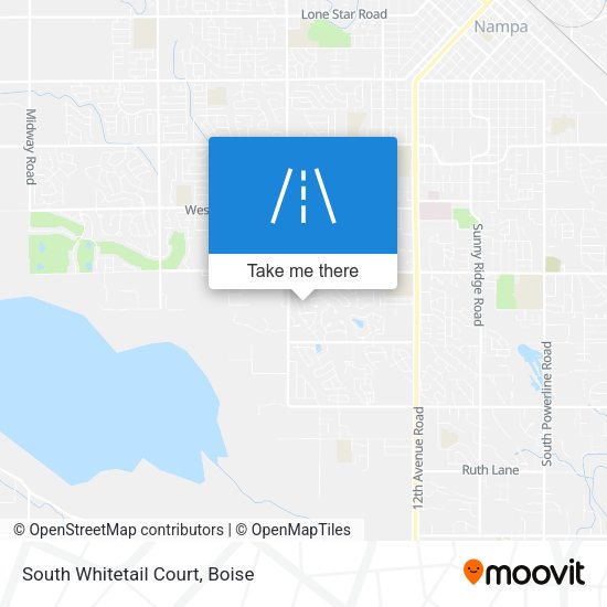 Mapa de South Whitetail Court