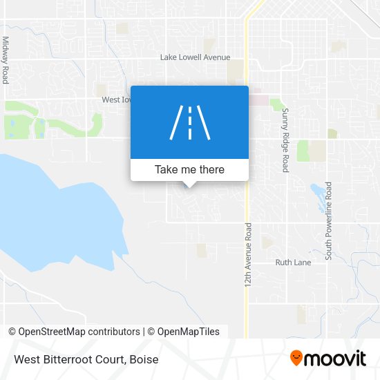 West Bitterroot Court map