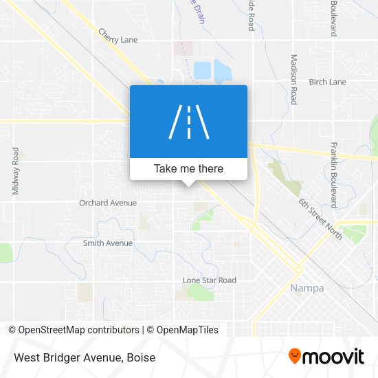 West Bridger Avenue map