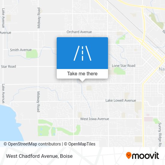 West Chadford Avenue map