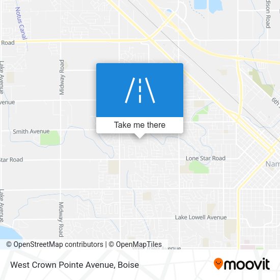 Mapa de West Crown Pointe Avenue