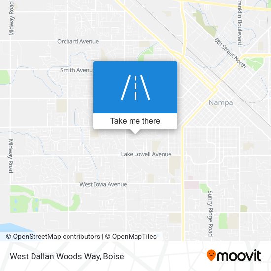 West Dallan Woods Way map