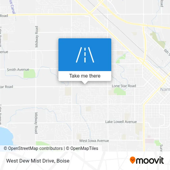 West Dew Mist Drive map