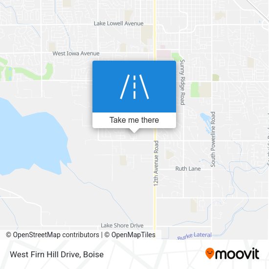 West Firn Hill Drive map