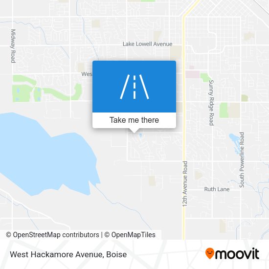 Mapa de West Hackamore Avenue
