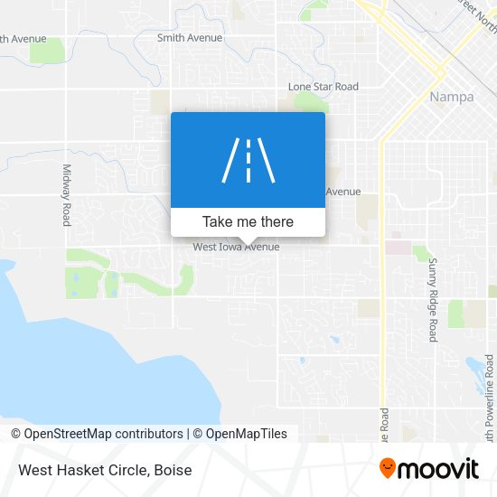 West Hasket Circle map