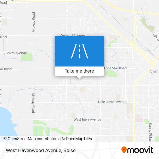 West Havenwood Avenue map