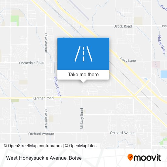 West Honeysuckle Avenue map
