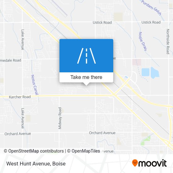 Mapa de West Hunt Avenue