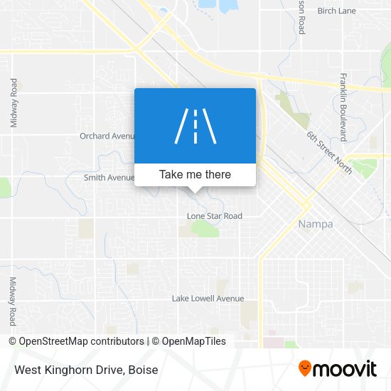Mapa de West Kinghorn Drive