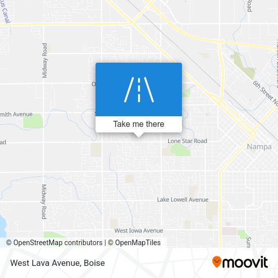 Mapa de West Lava Avenue