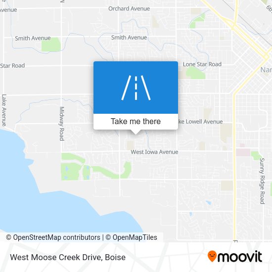 West Moose Creek Drive map