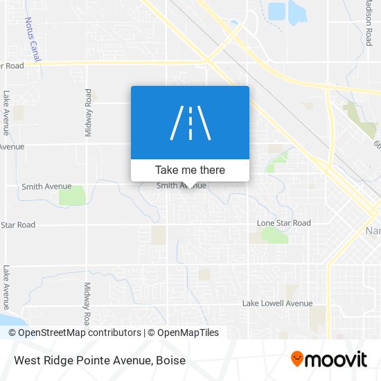 West Ridge Pointe Avenue map