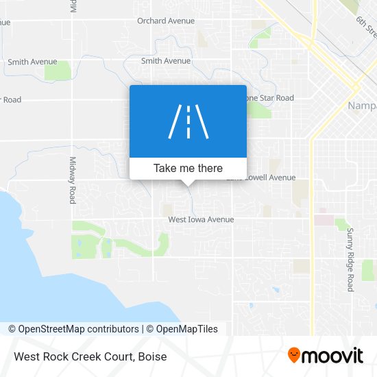 West Rock Creek Court map