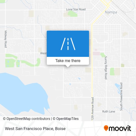 West San Francisco Place map