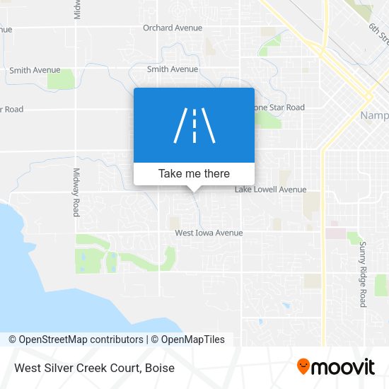 West Silver Creek Court map