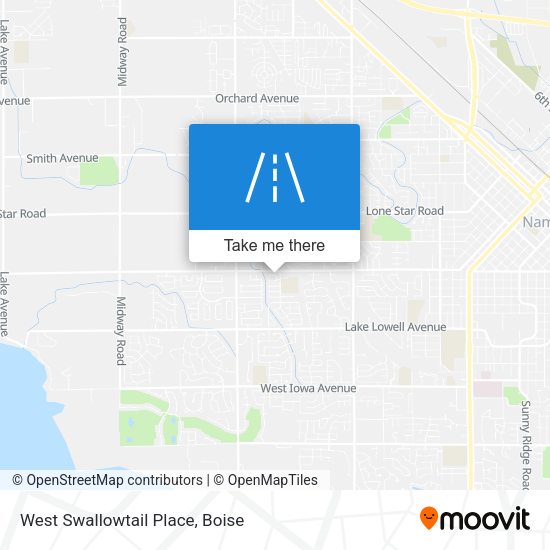 West Swallowtail Place map