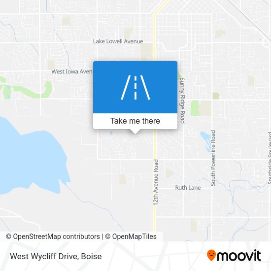 Mapa de West Wycliff Drive