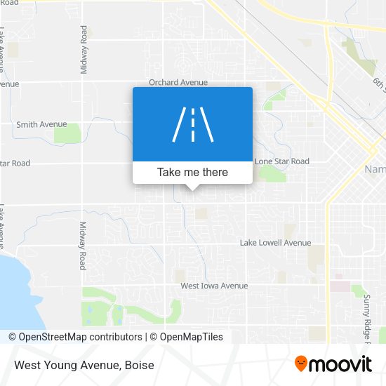 Mapa de West Young Avenue