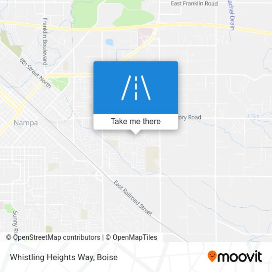 Mapa de Whistling Heights Way