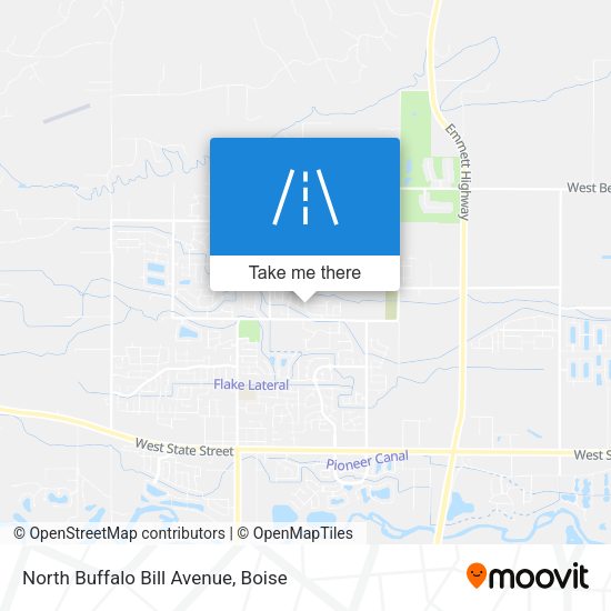Mapa de North Buffalo Bill Avenue