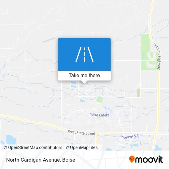 North Cardigan Avenue map