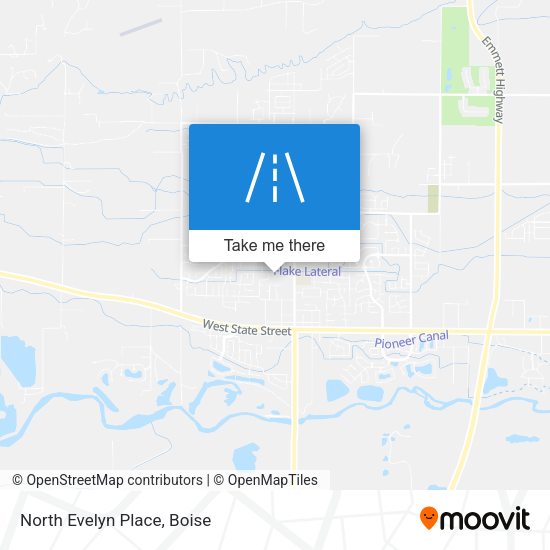 Mapa de North Evelyn Place