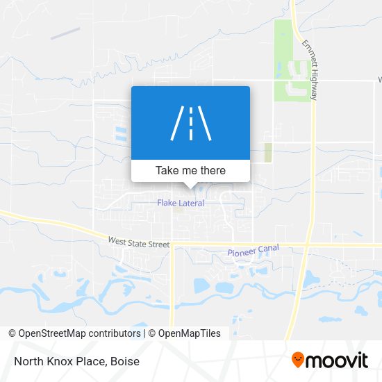 North Knox Place map