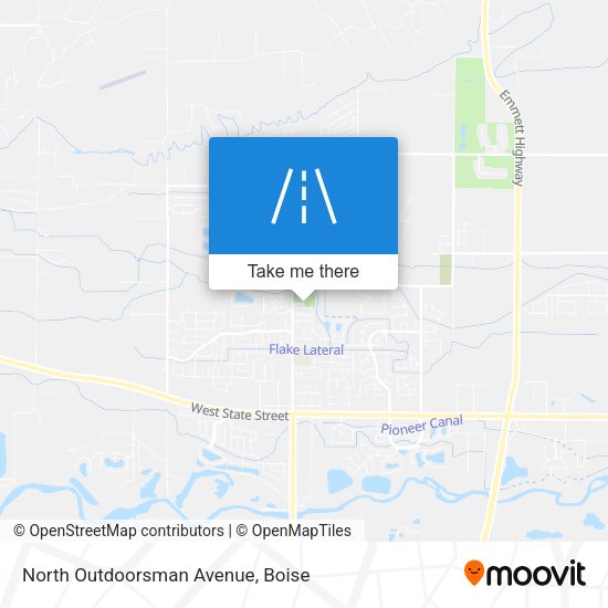 North Outdoorsman Avenue map
