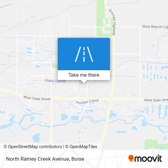 Mapa de North Ramey Creek Avenue