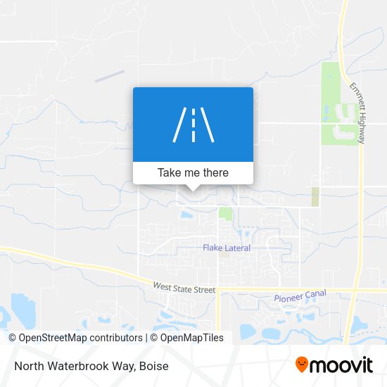 North Waterbrook Way map