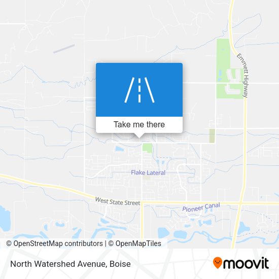 North Watershed Avenue map