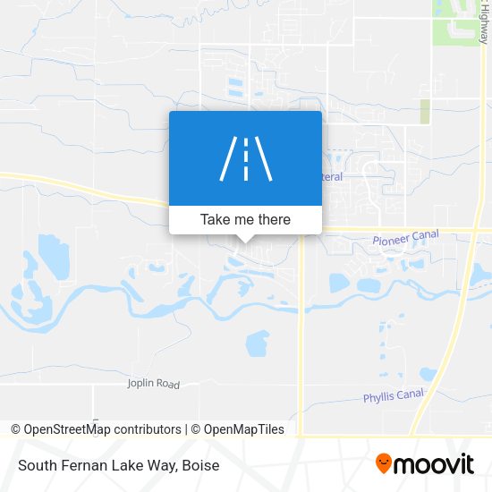 South Fernan Lake Way map
