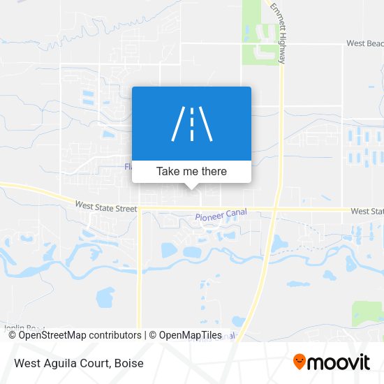 Mapa de West Aguila Court