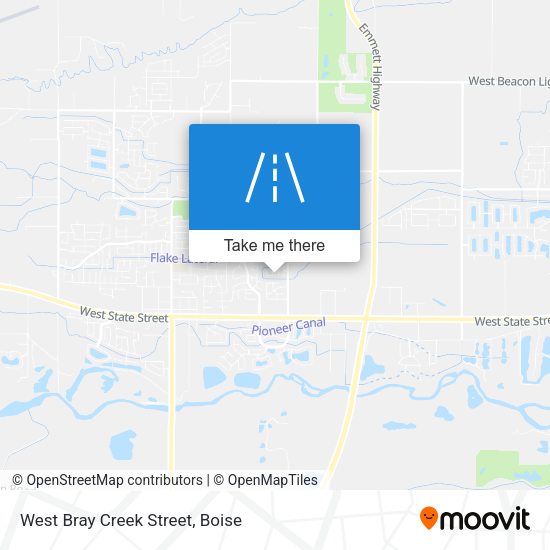 West Bray Creek Street map