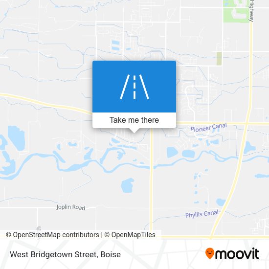 West Bridgetown Street map